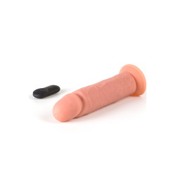 Grossiste sex toys Virgite : Gode vibrant réaliste ventouse R2 télécommande USB