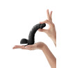 Distributeur Real Body : gode noir réaliste 18cm