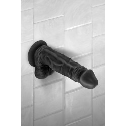 Distributeur Real Body : gode noir réaliste 18cm