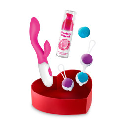 Concorde Pro : Coffret plaisir intime – Kit couples : vibromasseur, boules de geisha & huile
